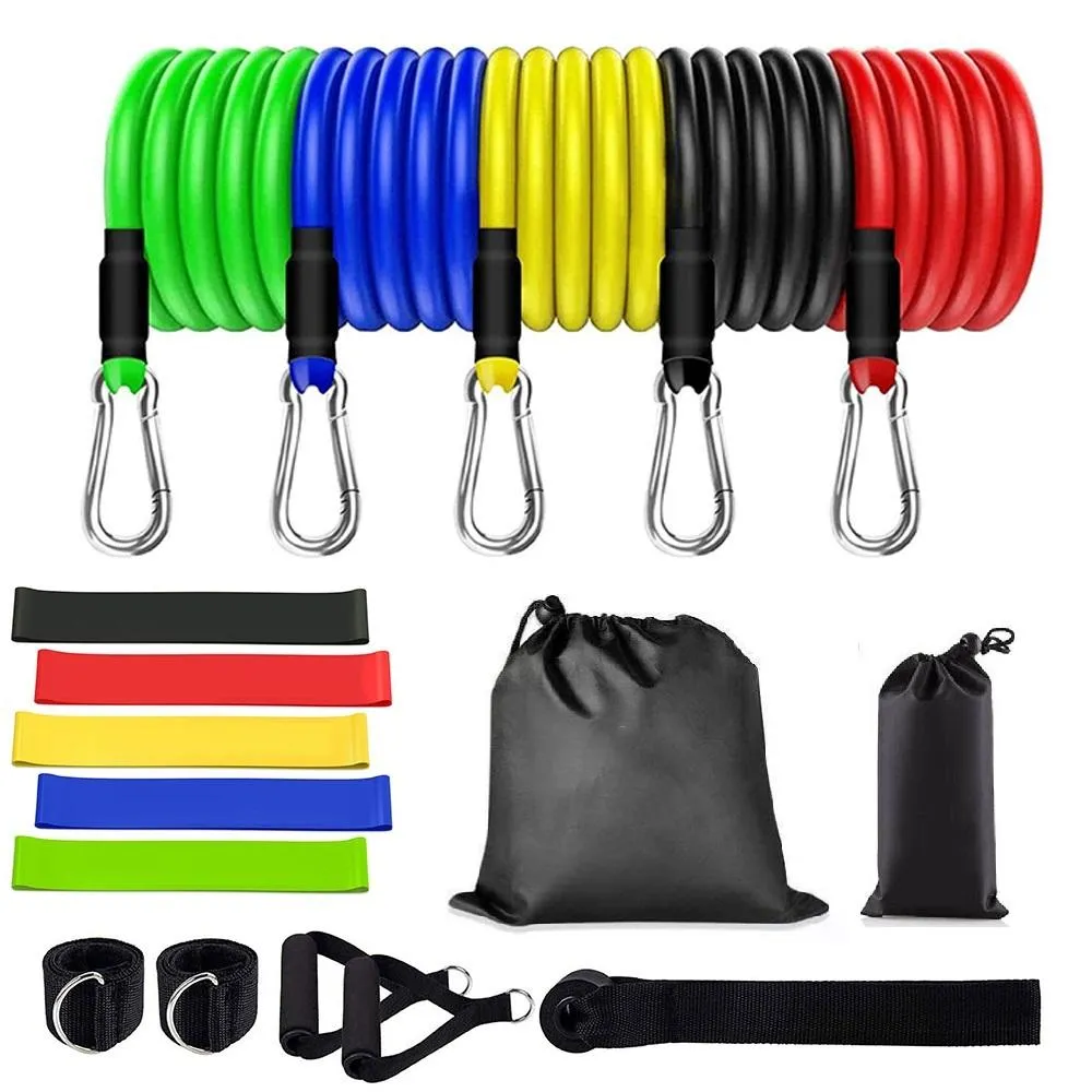 17 Pcs Workout Resistance Bands Set