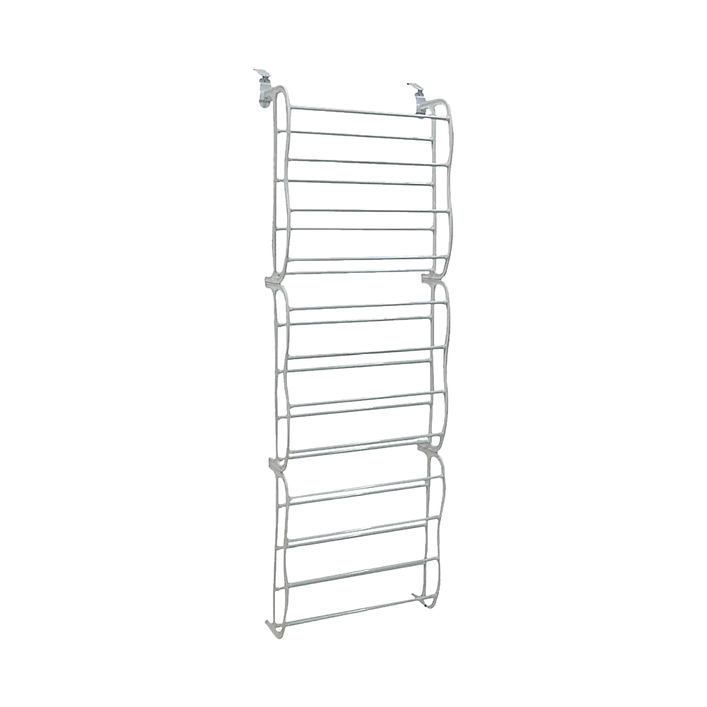 36 Pair Shoe Holder Organiser Over The Door Hanging Shelf Rack Storage Hook