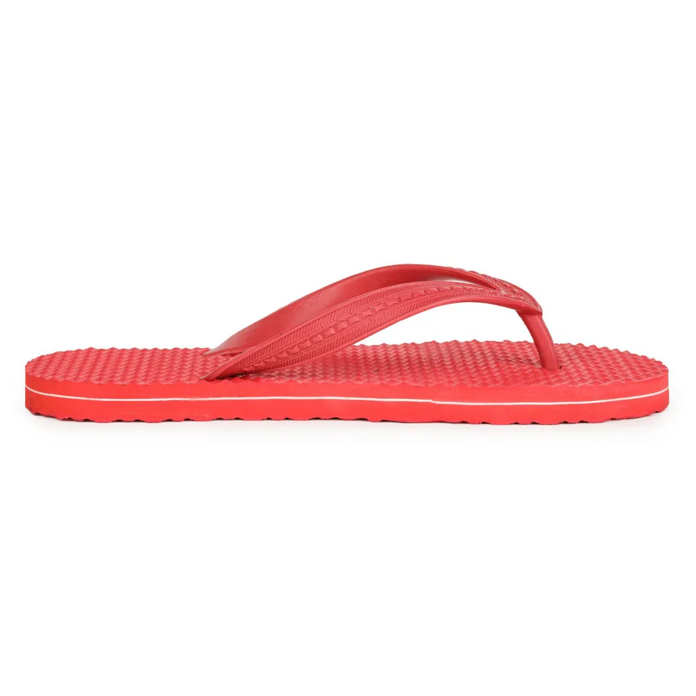 A-HA Casual Red Flip Flop For Men HEALTH-1 By Liberty