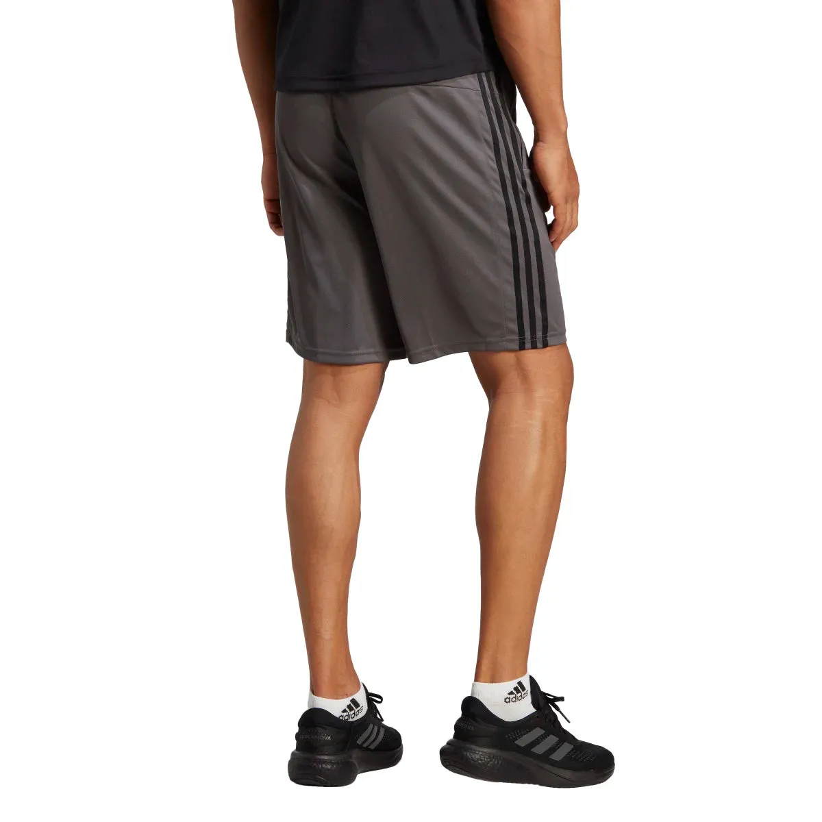 adidas Men's Train Essentials Piqué 3-Stripes Training Shorts (Tall)