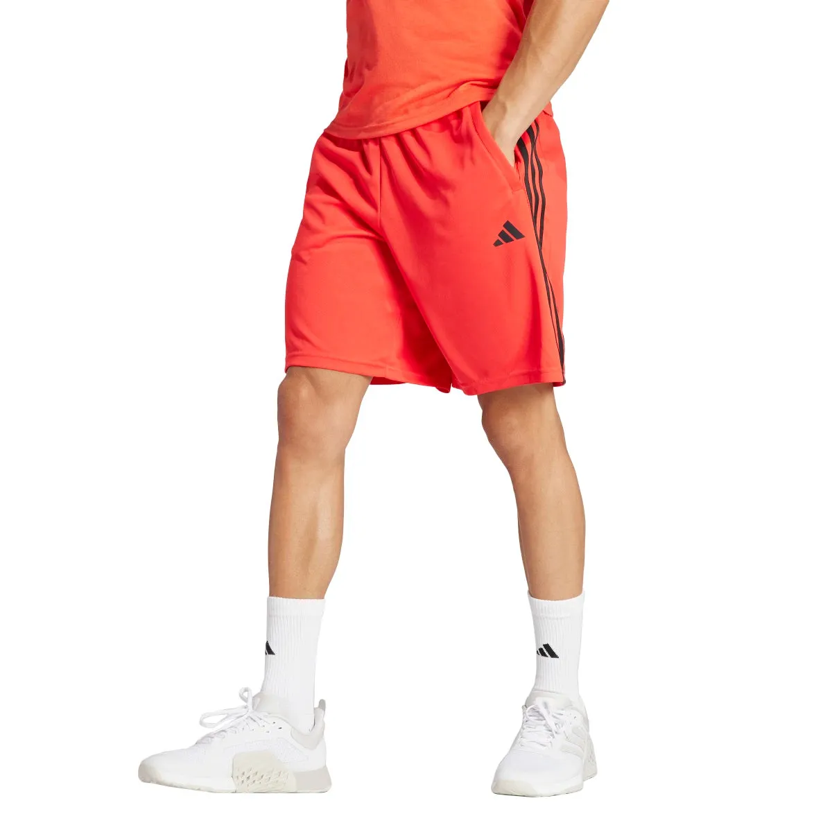 adidas Men's Train Essentials Piqué 3-Stripes Training Shorts (Tall)