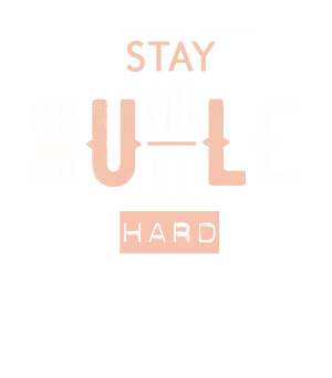 Air Jordan 1 mid arctic orange Black T-Shirt (Stay Humble Hustle Hard)