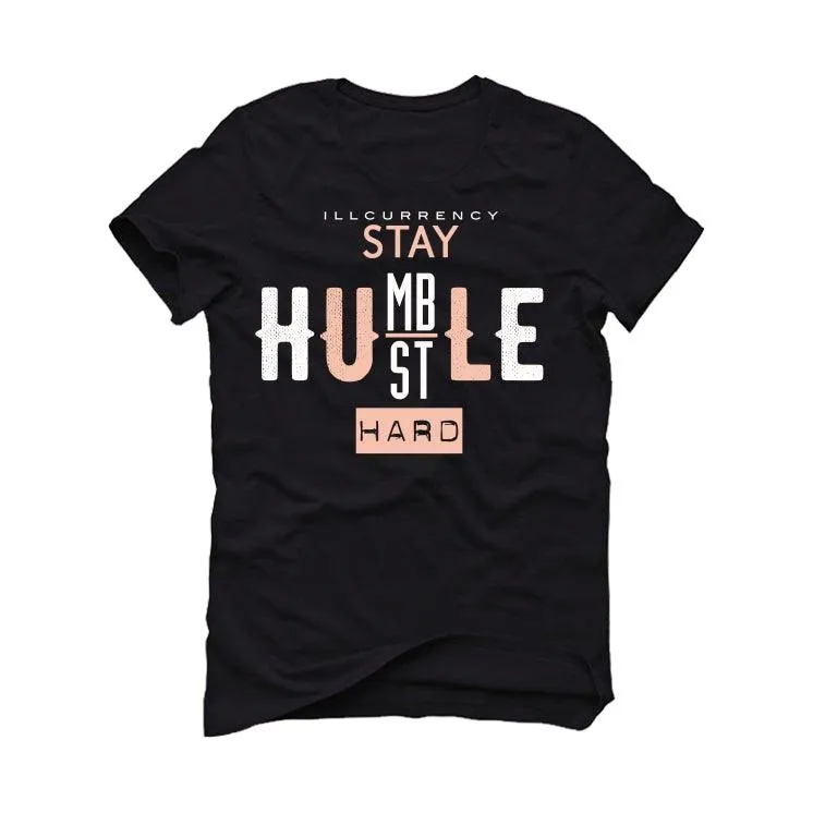 Air Jordan 1 mid arctic orange Black T-Shirt (Stay Humble Hustle Hard)