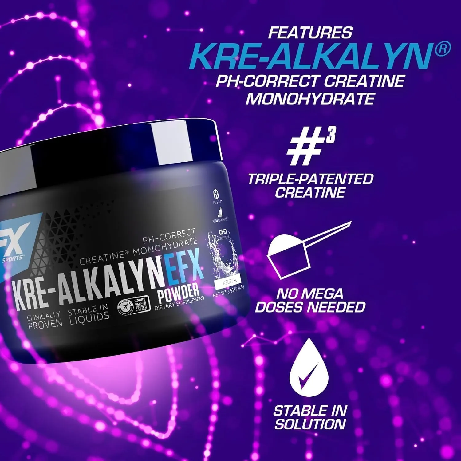 All American EFX Kre-Alkalyn EFX Powder 100-110g