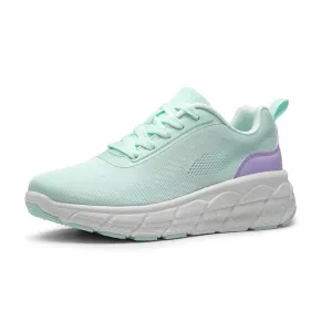 Allswifit Women's Mesh Lace-Up Workout Shoes (Mint Green)