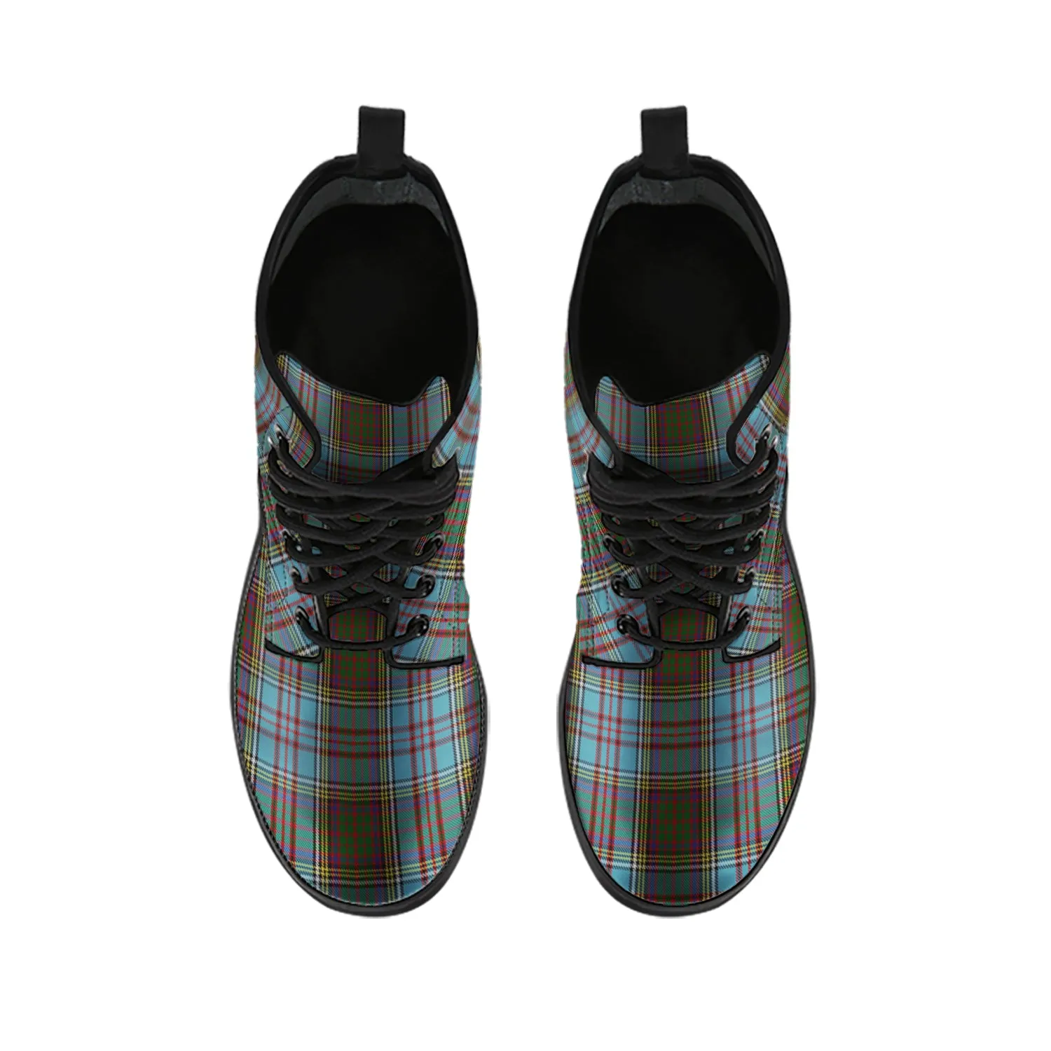 Anderson Tartan Leather Boots