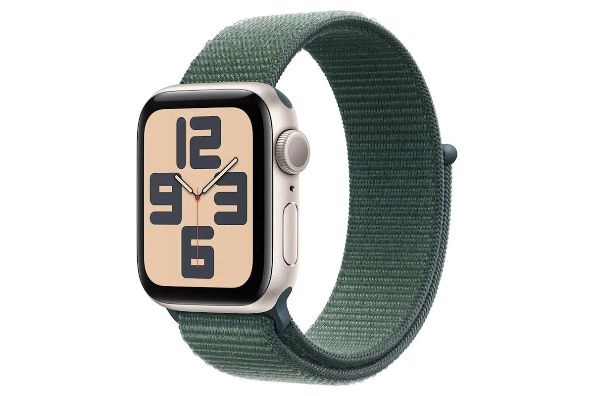 Apple Watch SE GPS | 40mm | Starlight Aluminium Case with Lake Green Sport Loop