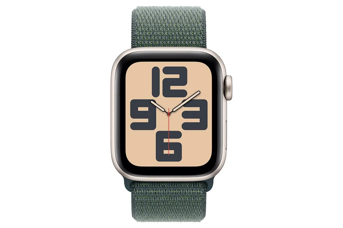 Apple Watch SE GPS | 40mm | Starlight Aluminium Case with Lake Green Sport Loop