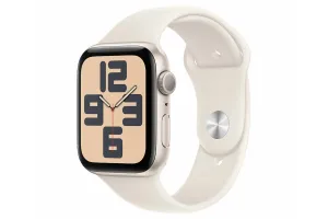 Apple Watch SE GPS | 44mm | Starlight Aluminium Case with Starlight Sport Band S/M