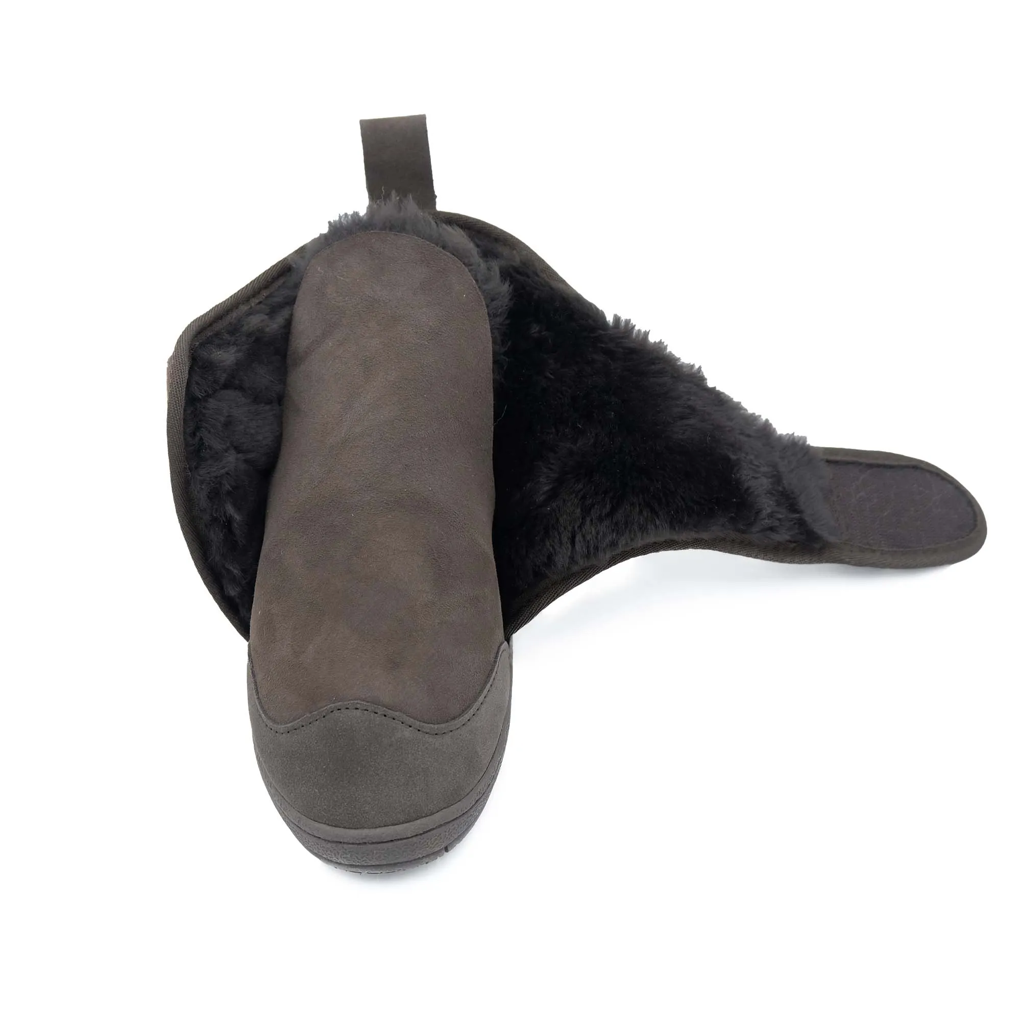 Argyle v2 - Hook & Loop Strap Medical Sheepskin Boot - Black Sheep Australia Healthcare Range