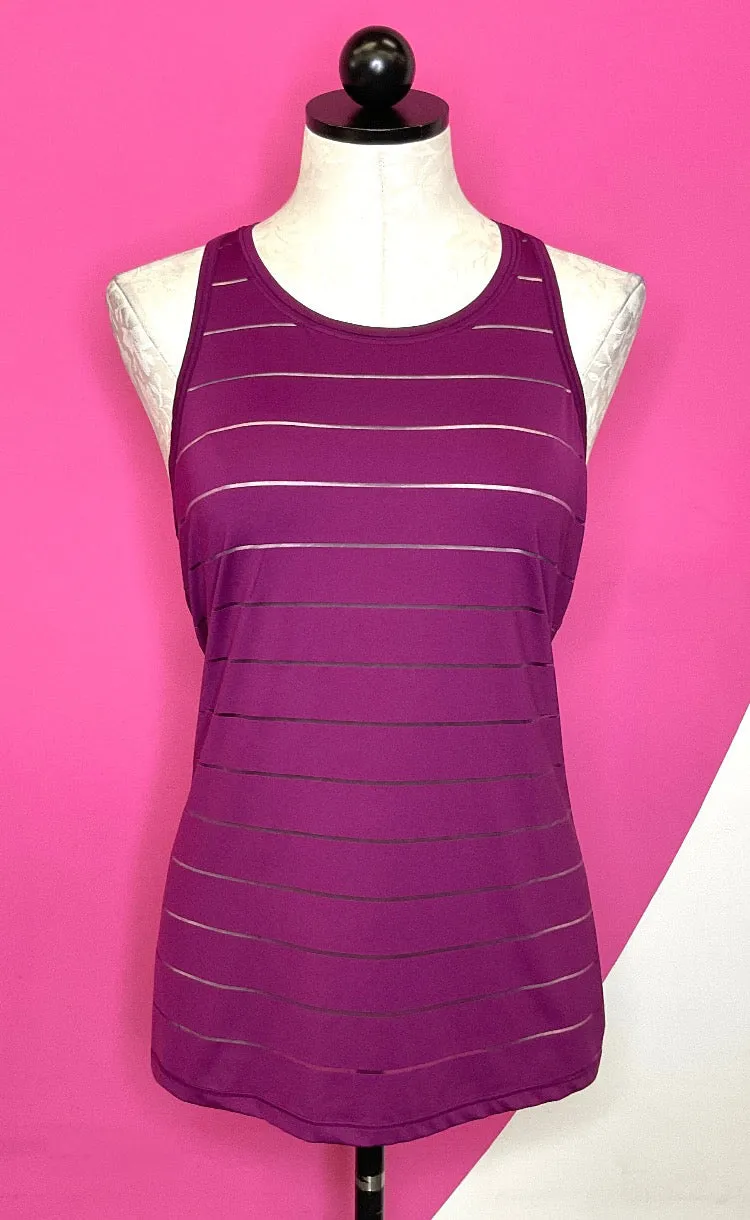 ATHLETA RASPBERRY WORKOUT TOP - M