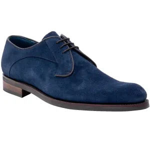 BARKER Derby Shoes - Mens - Navy Suede