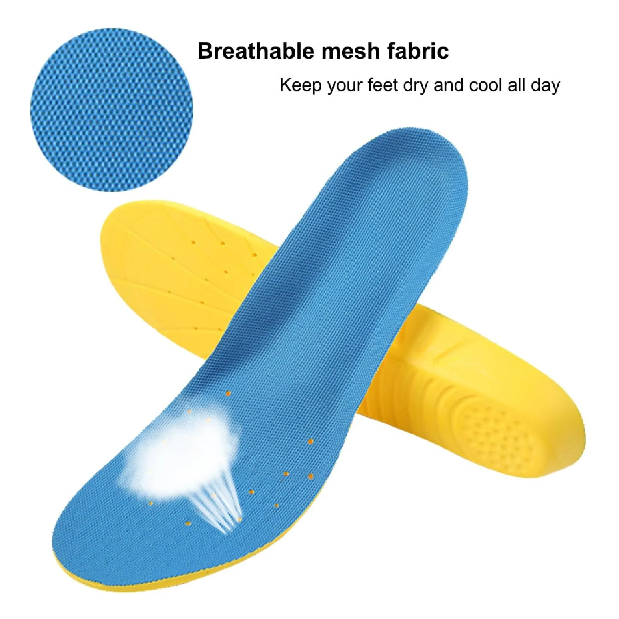 Basmile | Shoe Insoles, Orthotic Insoles, Memory Foam Insoles Providing Great Shock Absorption and Cushion