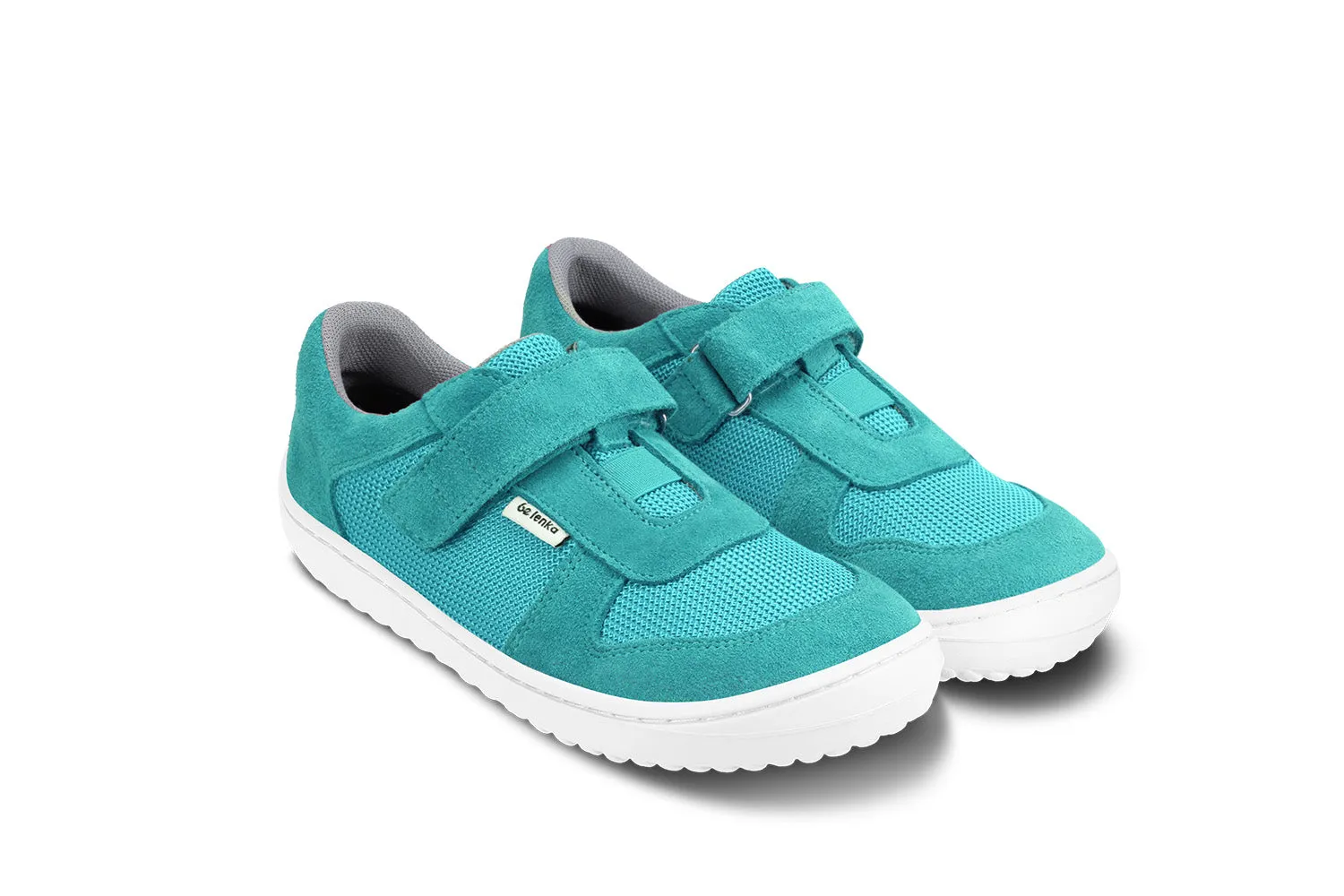 Be Lenka Kids barefoot sneakers Joy - Turquoise & White