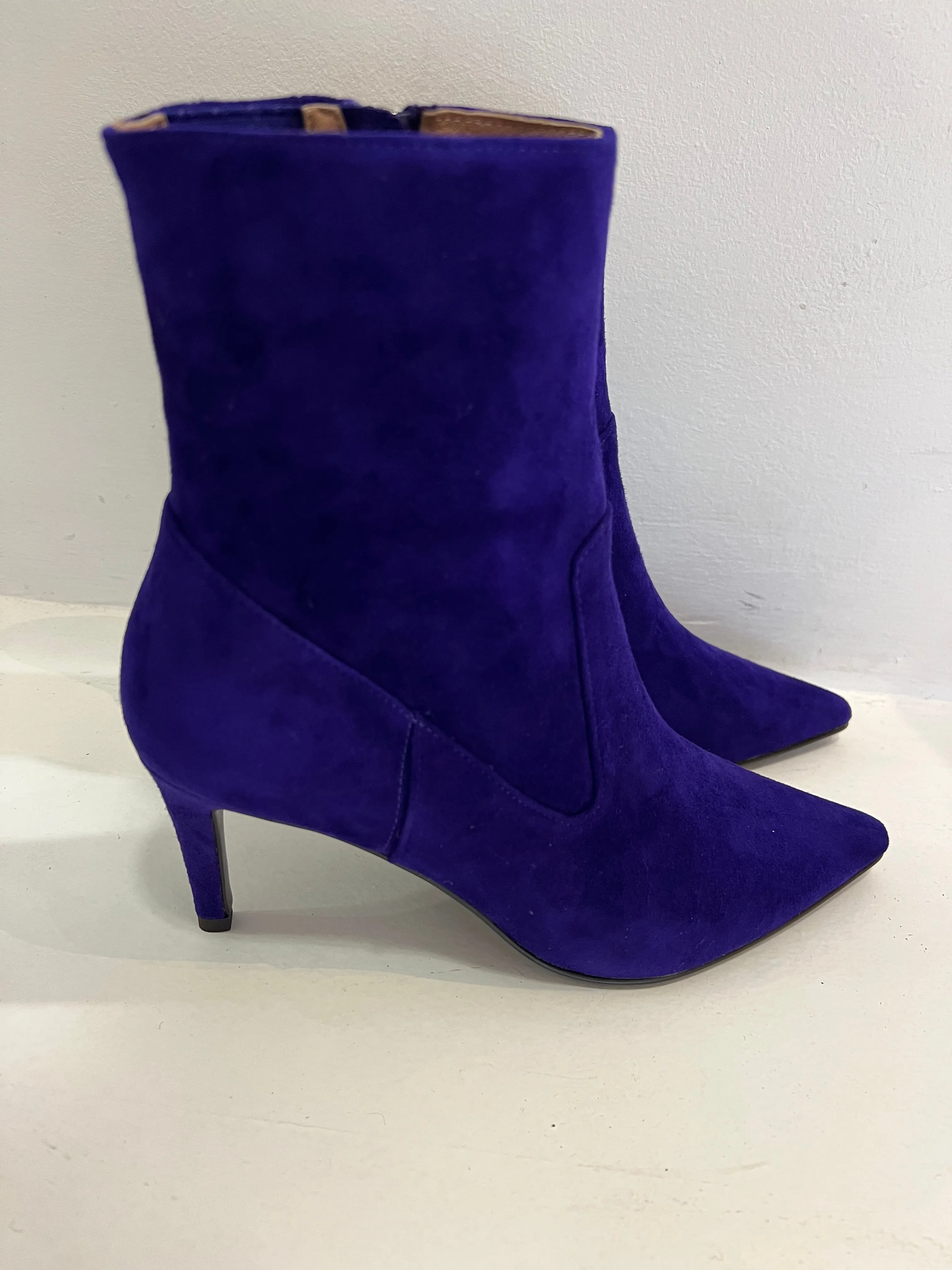 Bibi Lou Violet Suede Ankle Boot