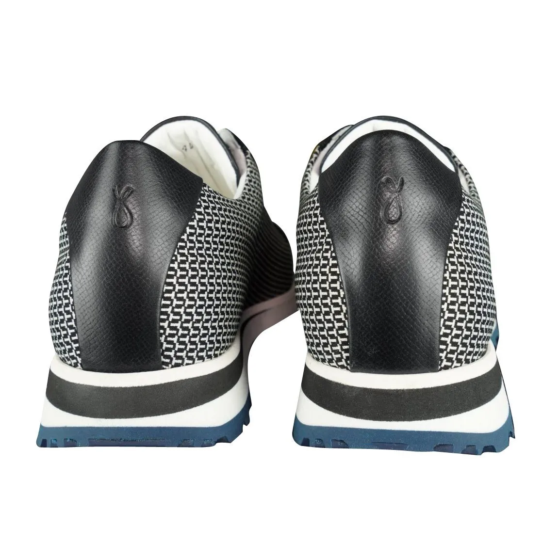 Black Croccante Luxury Sneakers