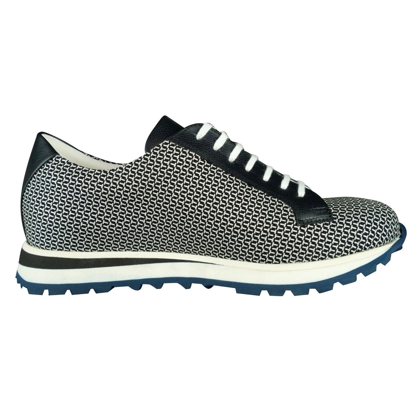 Black Croccante Luxury Sneakers