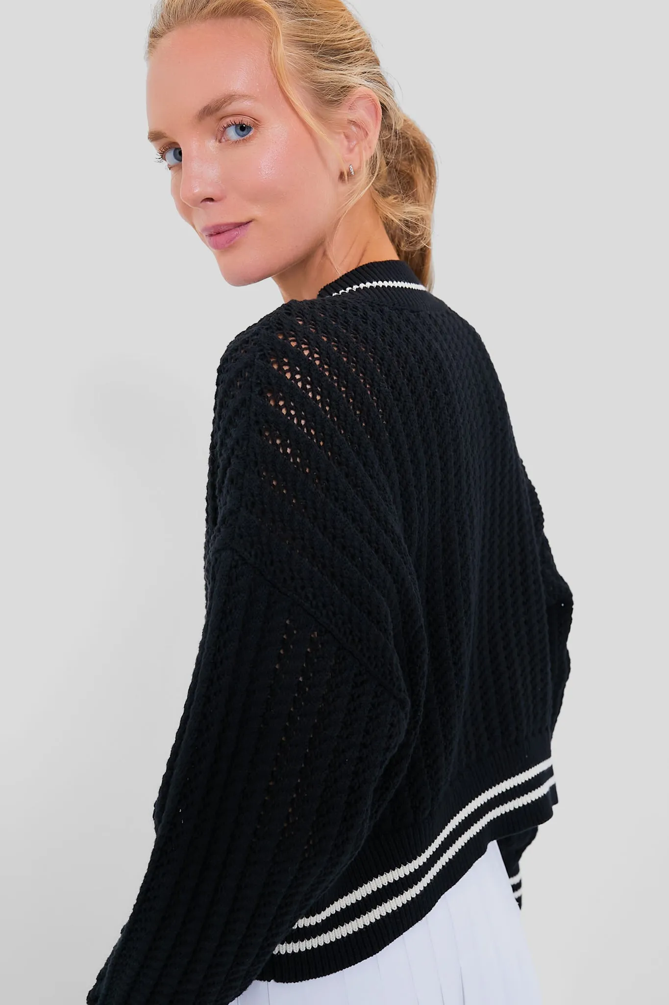 Black Cropped Irene Sweater