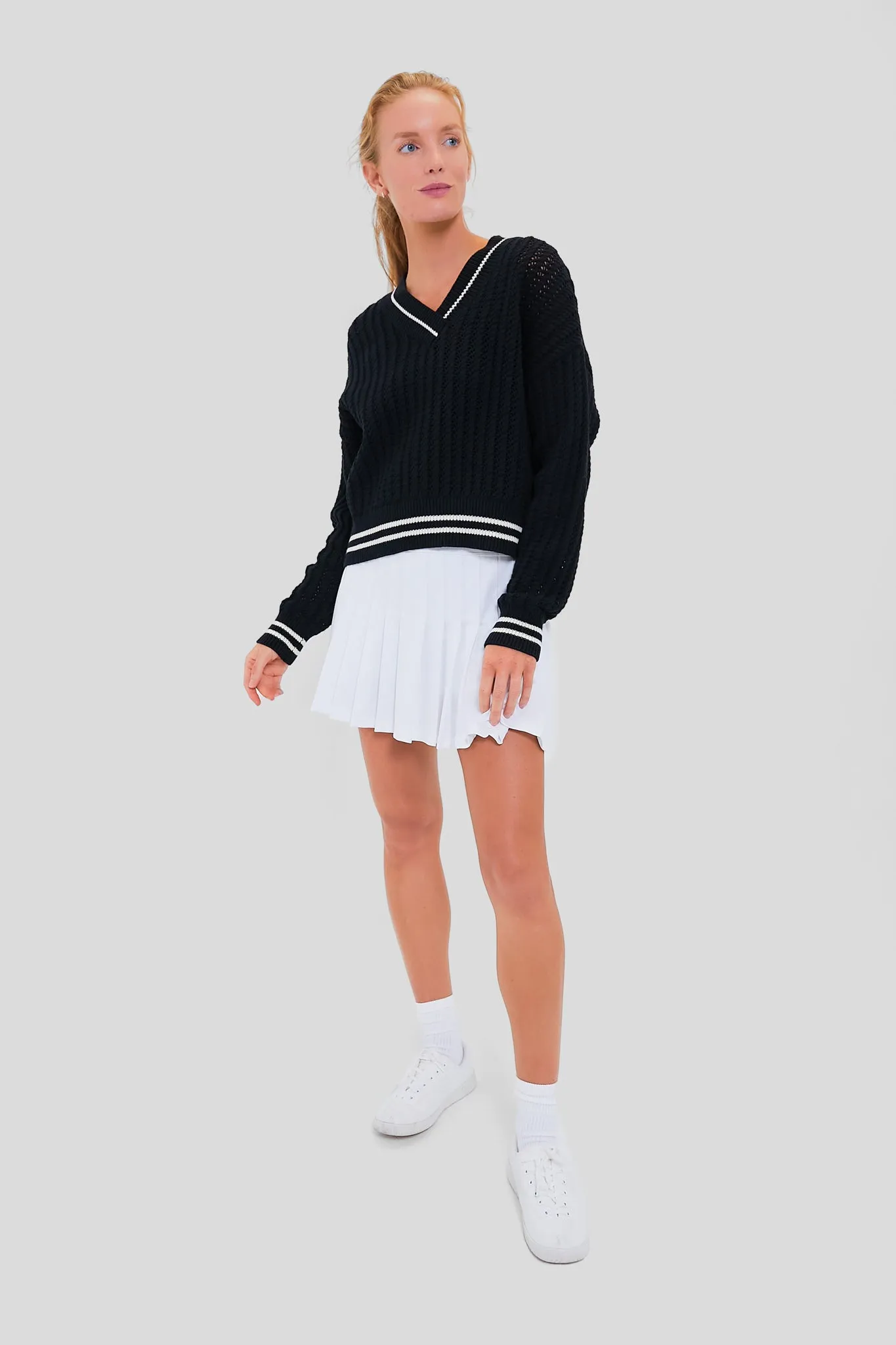 Black Cropped Irene Sweater