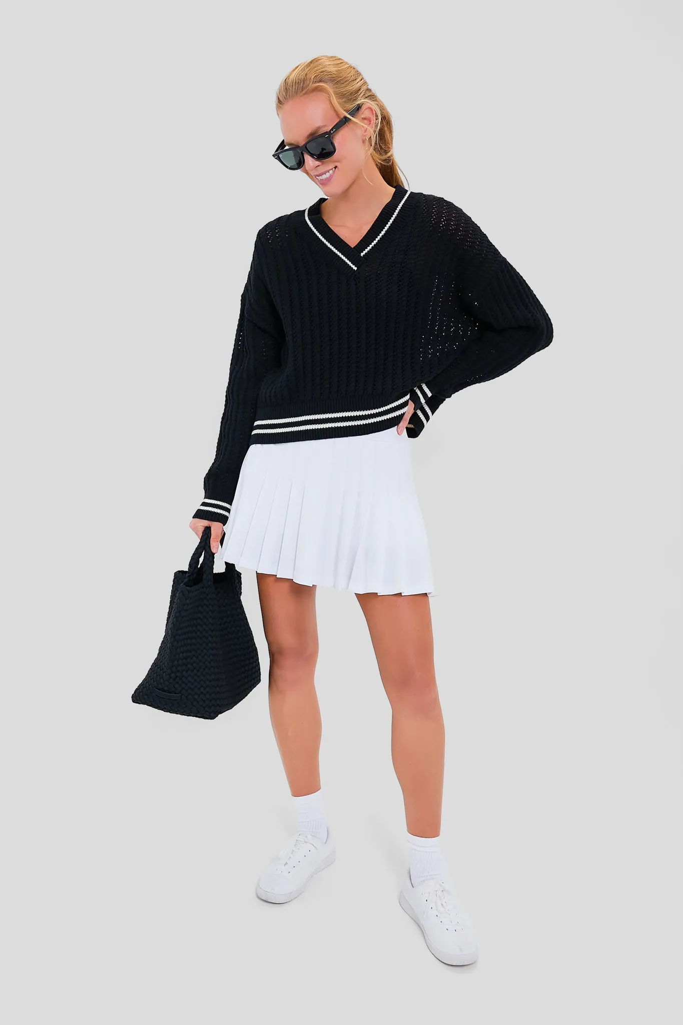 Black Cropped Irene Sweater