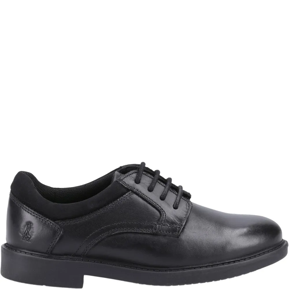 Black Lace Up Tommy XL Senior School Shoes