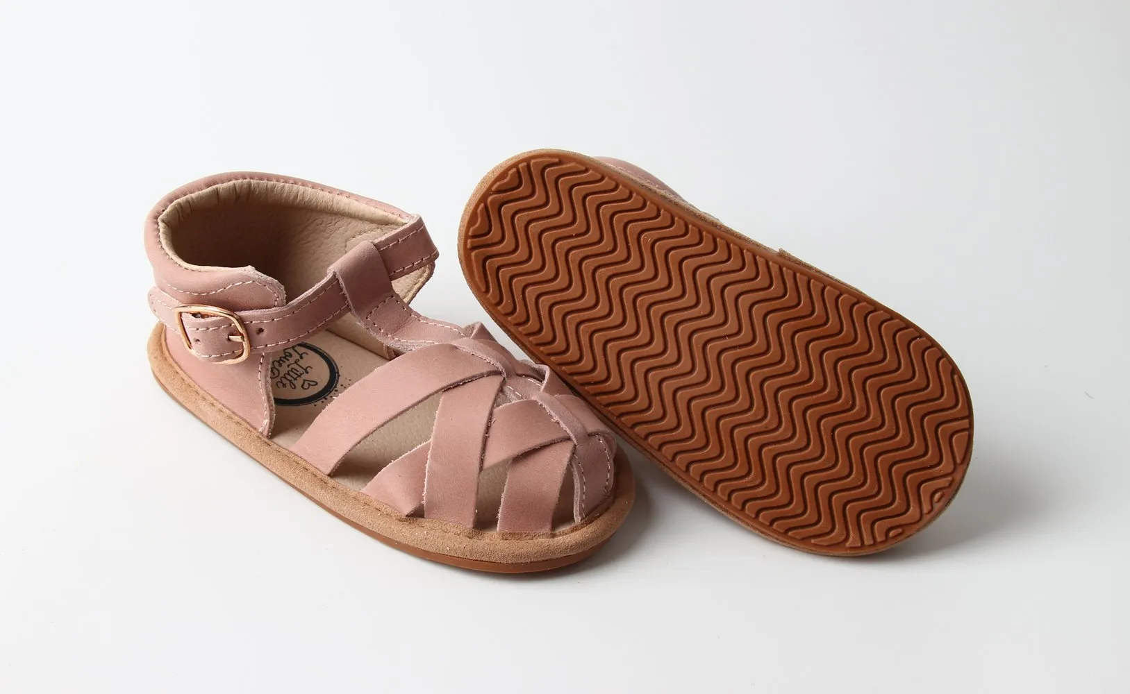 Blush Closed Toe Sandal {Premium Leather}