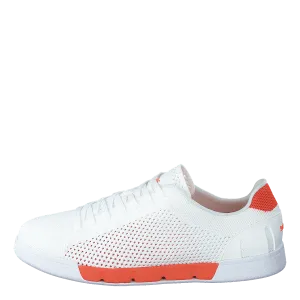 Breeze Tennis Knit White/swims Orange