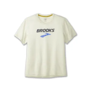 Brooks Distance Short Sleeve T-Shirt White