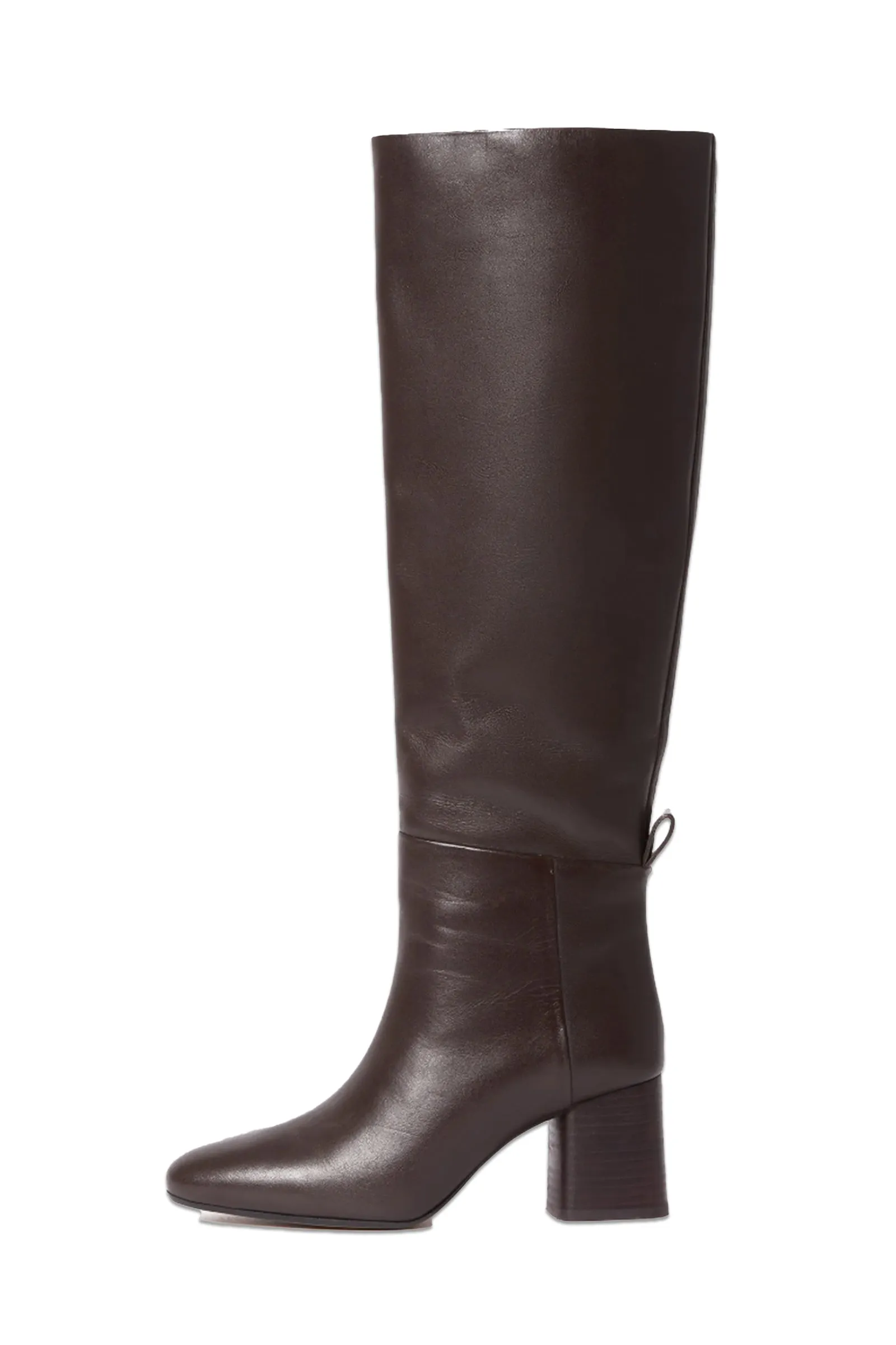 Burgundy Heeled Riding Boot