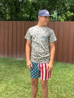 Burlebo- Athletic Shorts Throwback USA