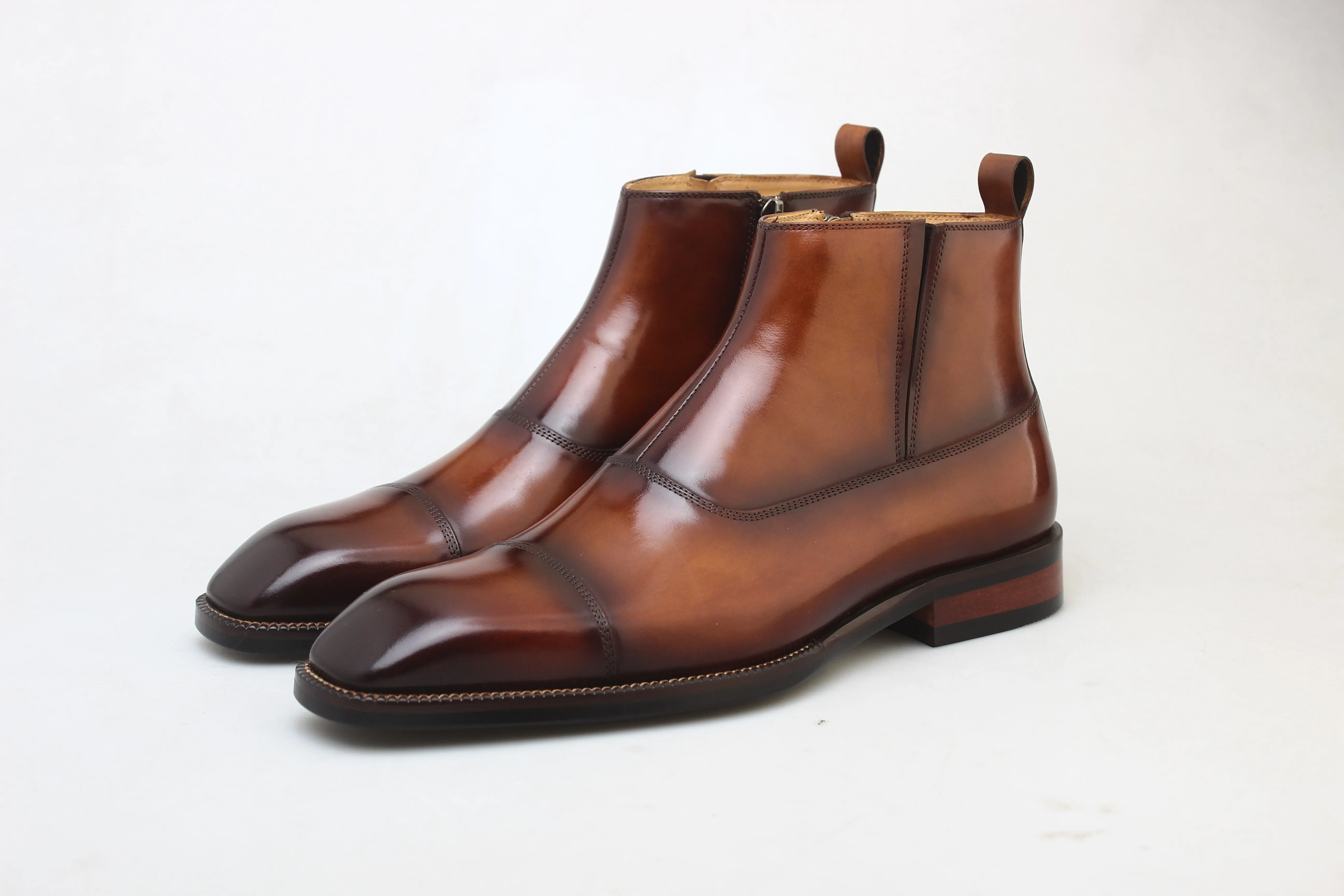 Chestnut Chelsea Boots