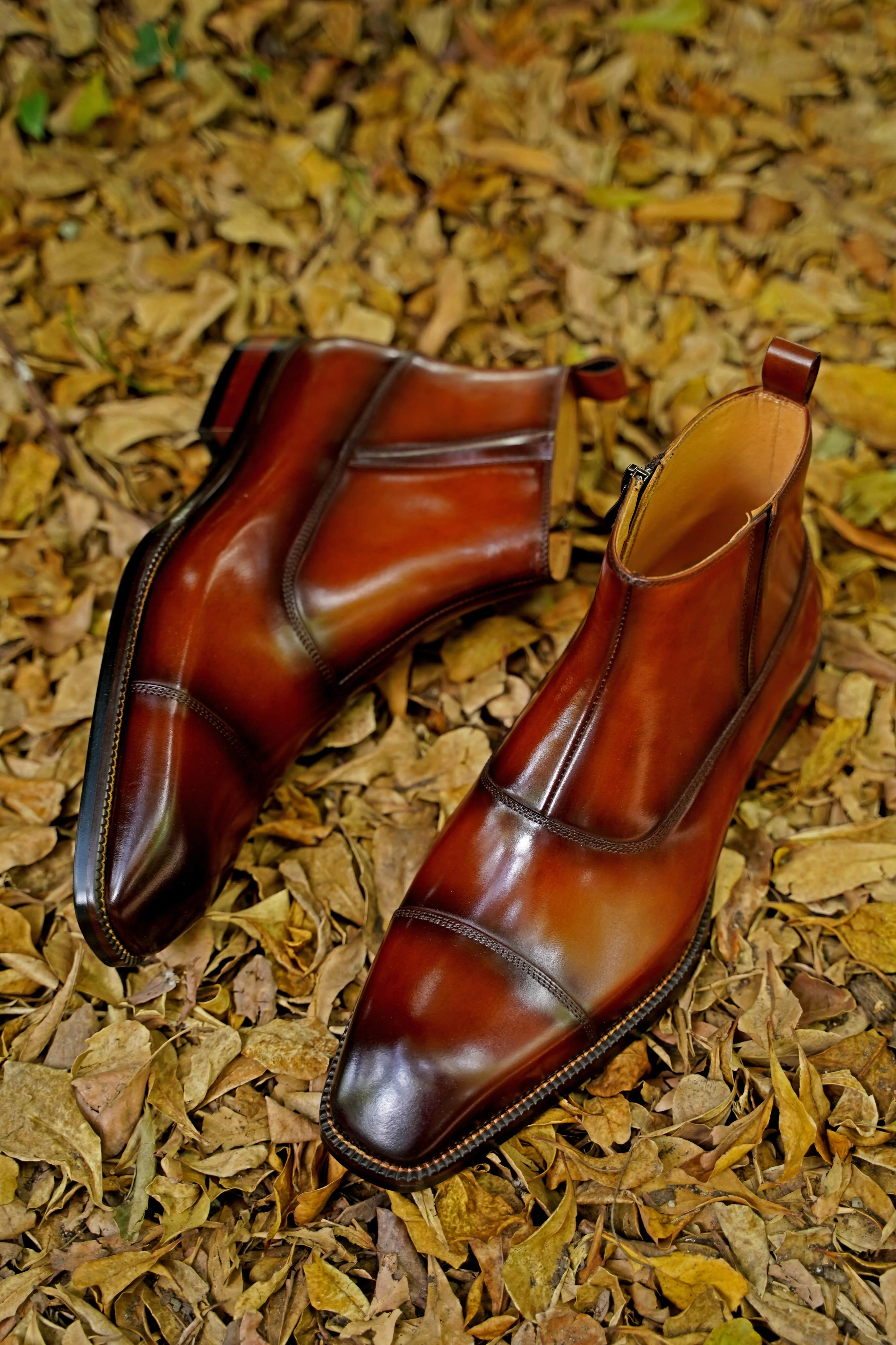 Chestnut Chelsea Boots