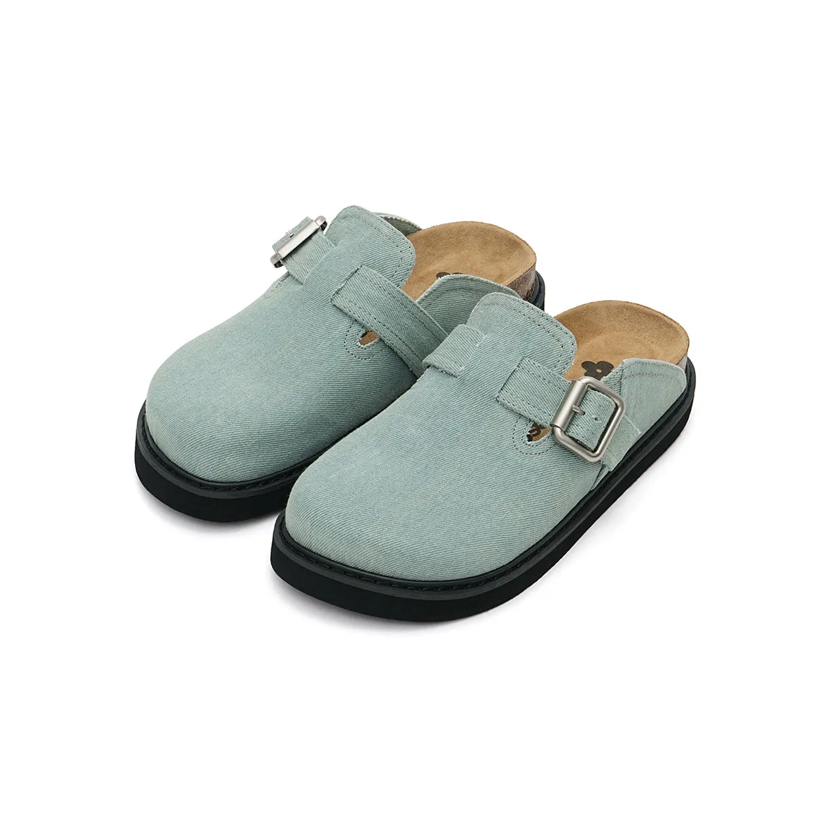 Closed-Toe Slip-On Flat Mules