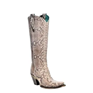 CORRAL WOMEN'S GENUINE FULL PYTHON TALL WESTERN BOOT - A3789