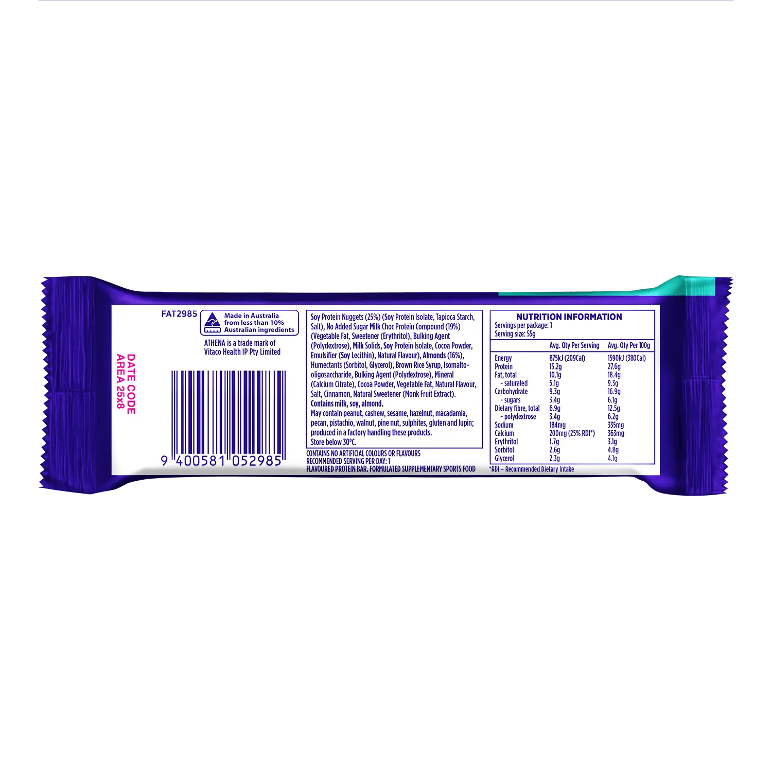 Crisp Protein   Calcium (Box of 12 Bars)