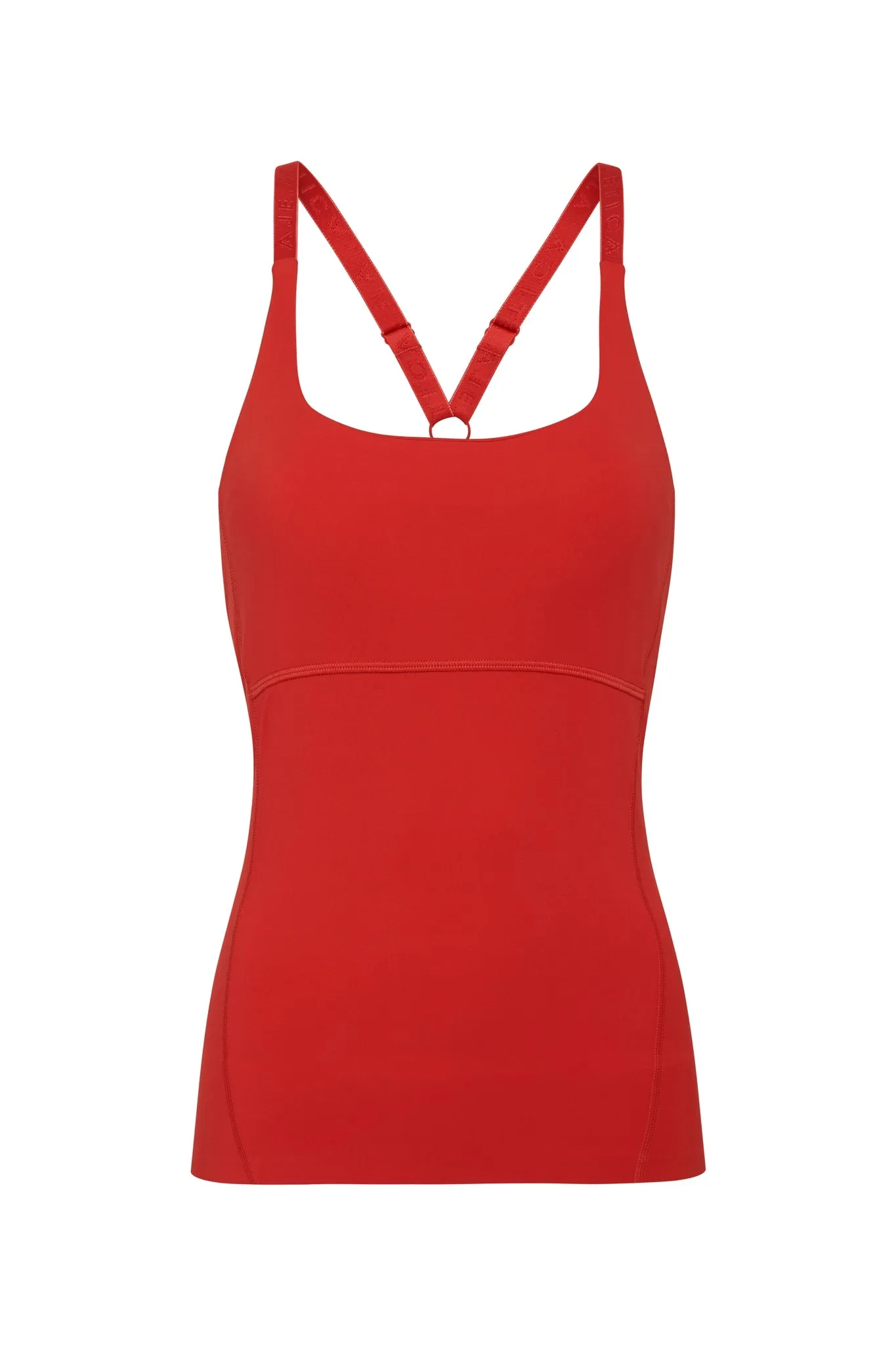 Cropped Adjustable Strap Racerback Tank 117