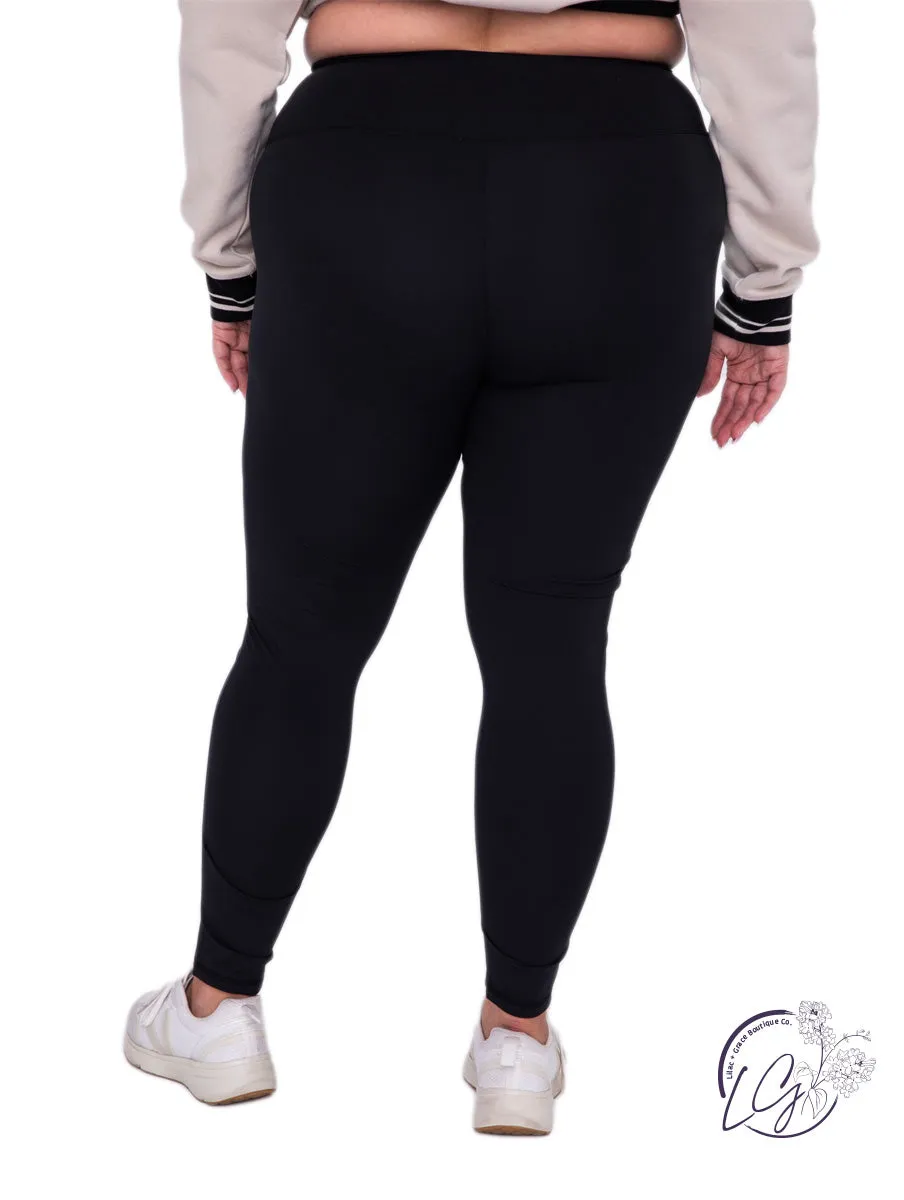 Curvy Essential Solid Leggings