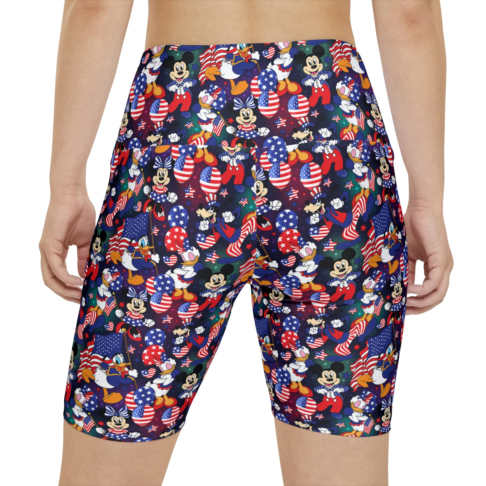 Disney America Women's Athletic Workout Shorts