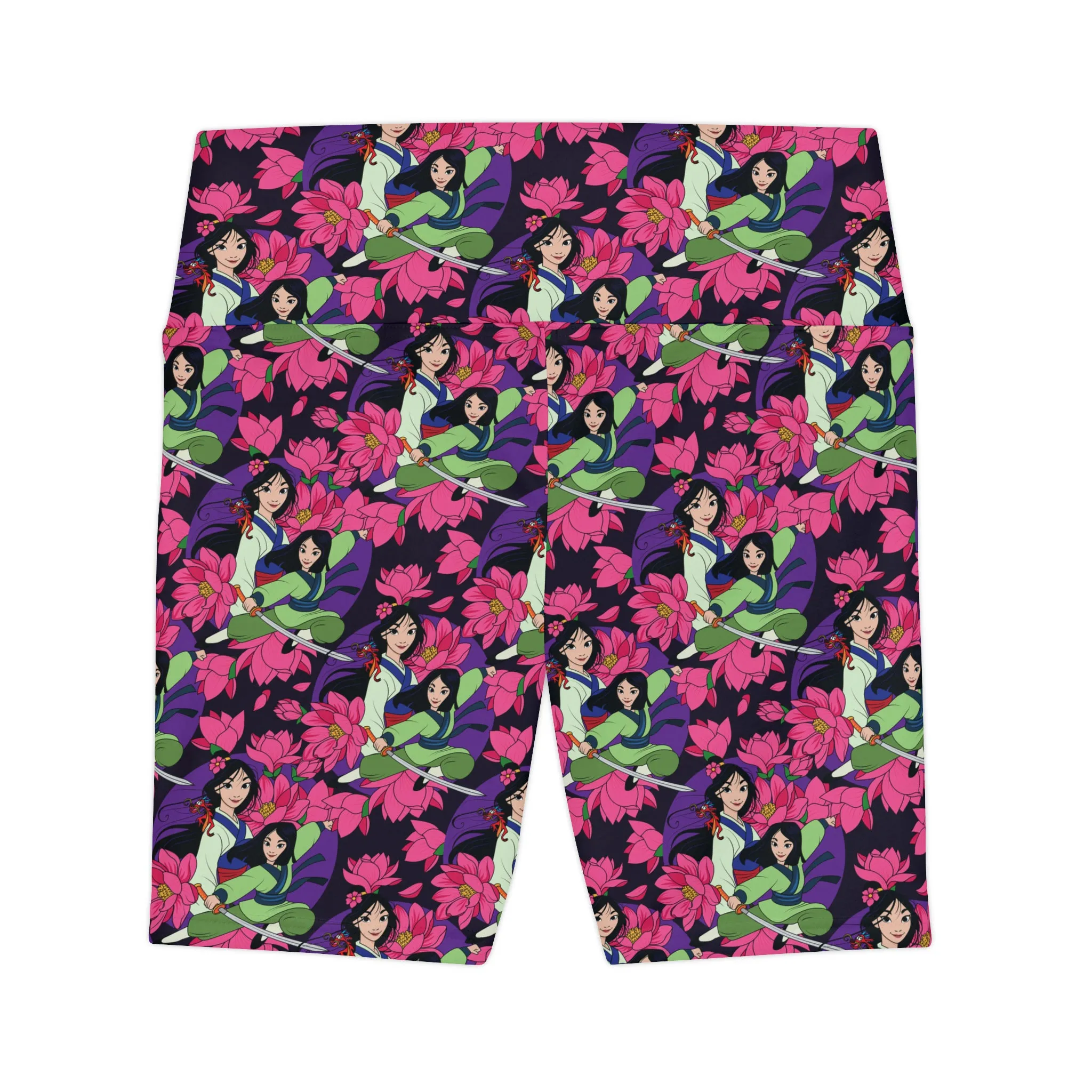 Disney Mulan Blooming Flowers Women's Athletic Workout Shorts