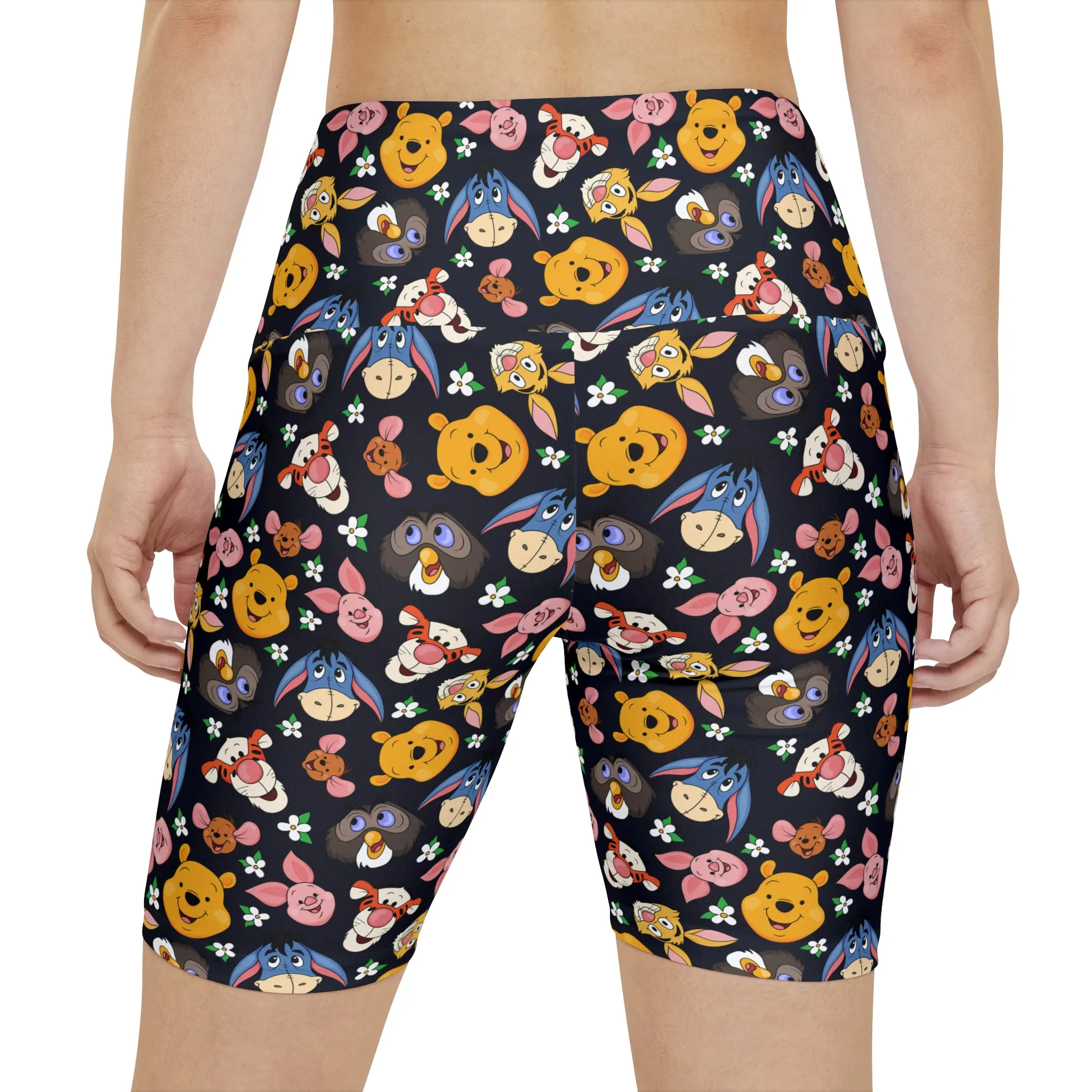 Disney Winnie The Pooh Hundred Acre Woods Friend Women's Athletic Workout Shorts