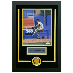 Doug Drabek Hand Signed & Framed Pittsburgh Pirates 8x10 Photo (JSA)