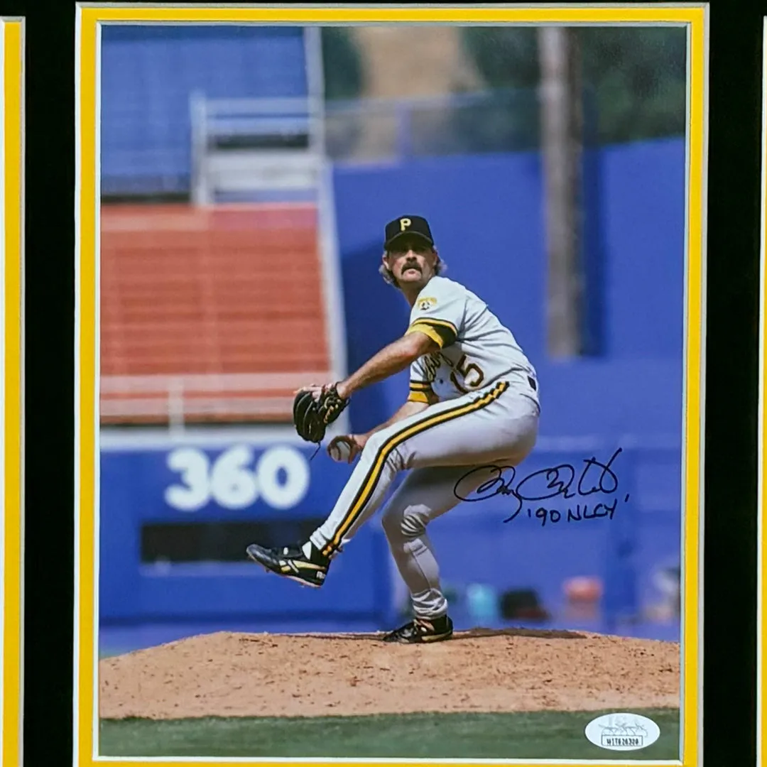 Doug Drabek Hand Signed & Framed Pittsburgh Pirates 8x10 Photo (JSA)