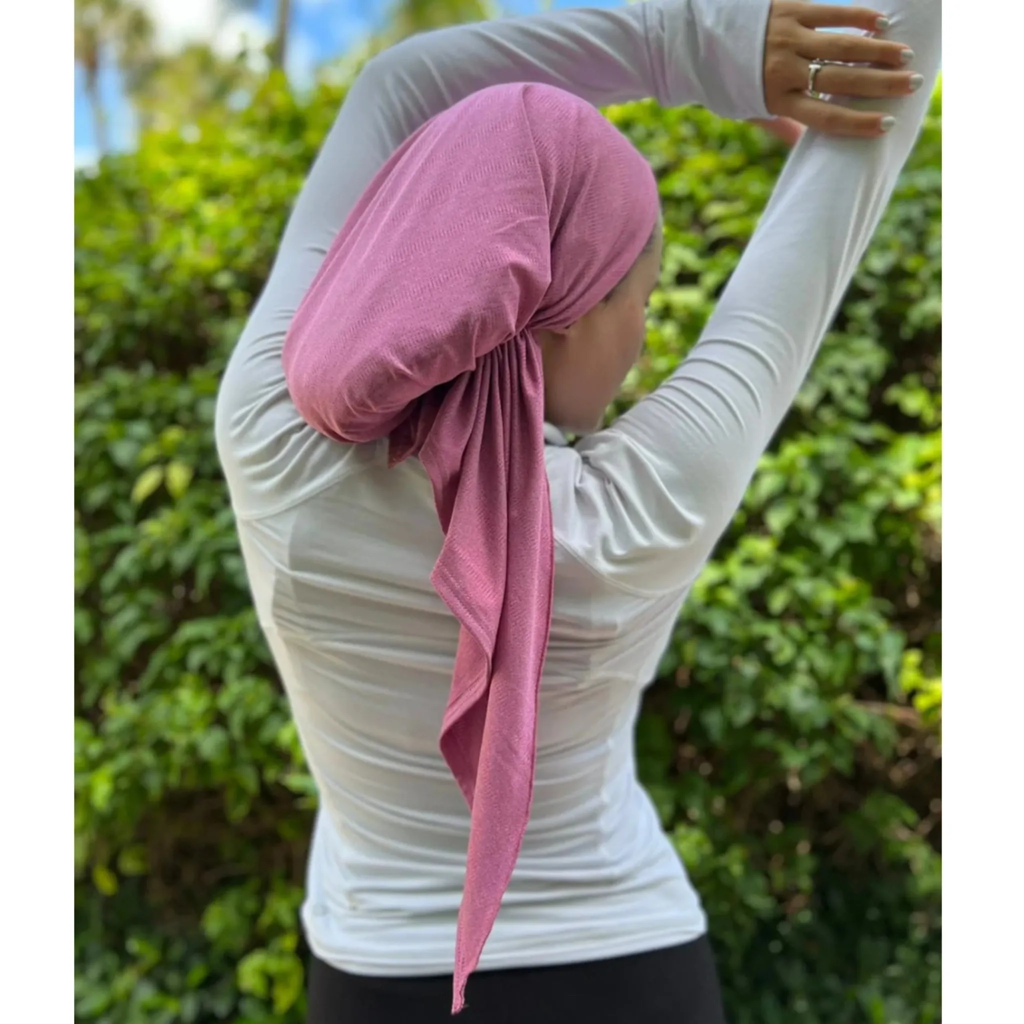 Dri Fit SB Pre-Tied Headscarf: Heather Berry