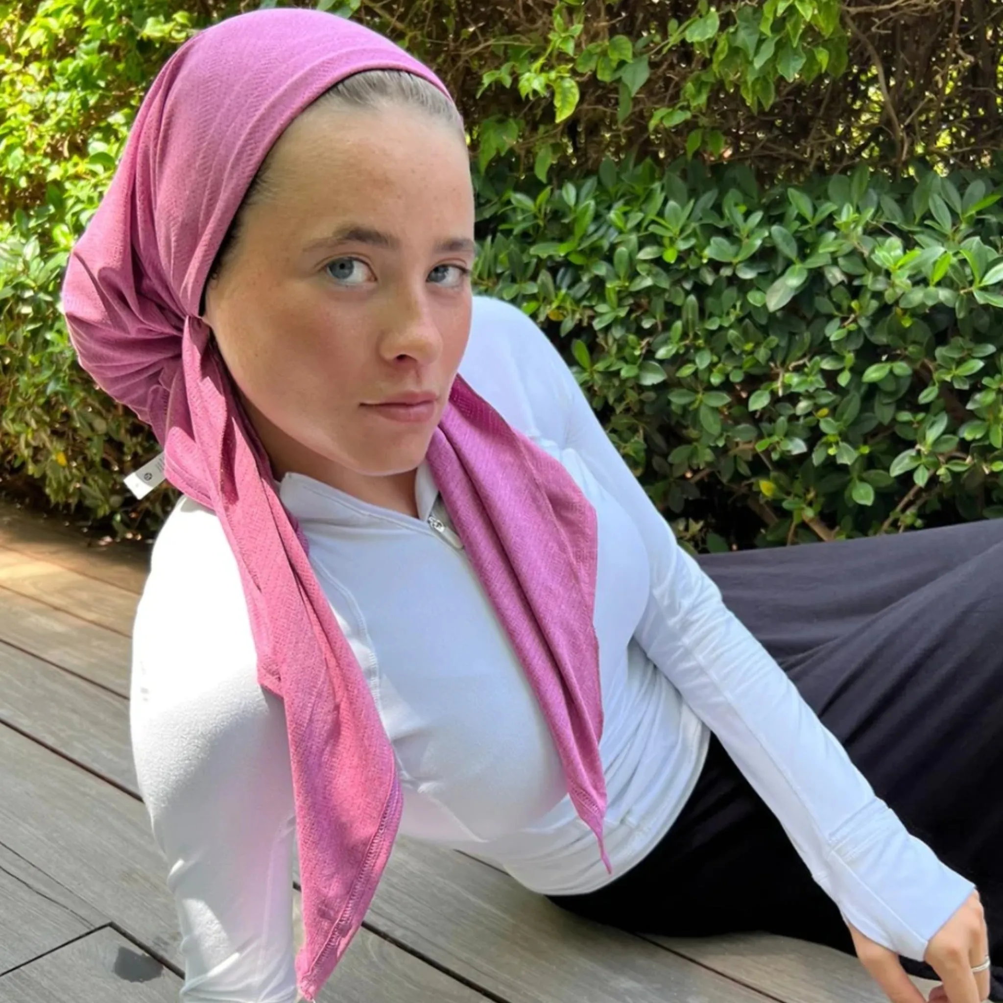 Dri Fit SB Pre-Tied Headscarf: Heather Berry