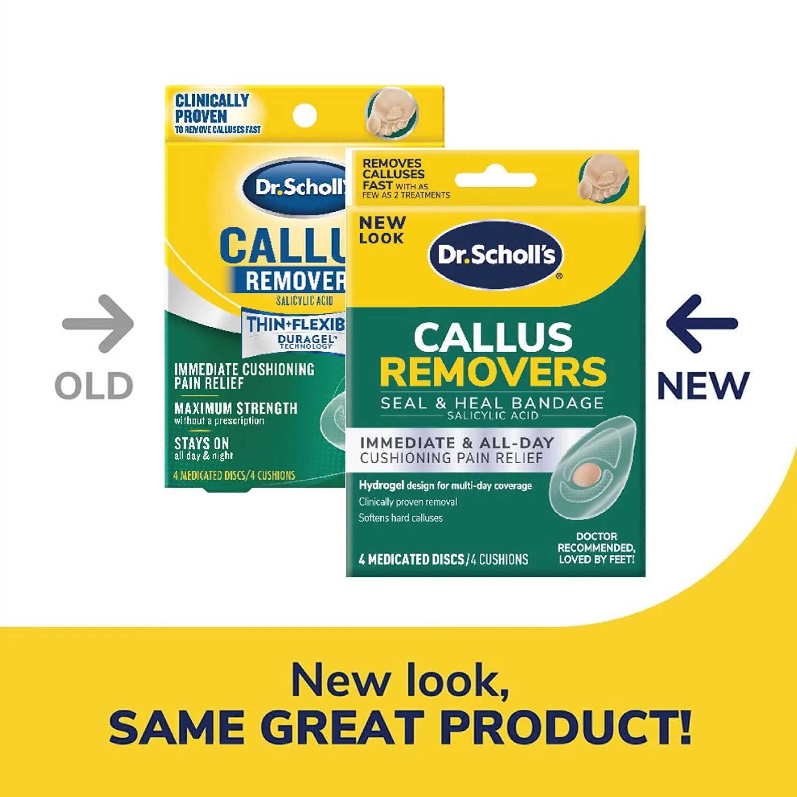 Dr.Scholl Callus Removers Seal & Heal Bandage with Hydrogel Technology