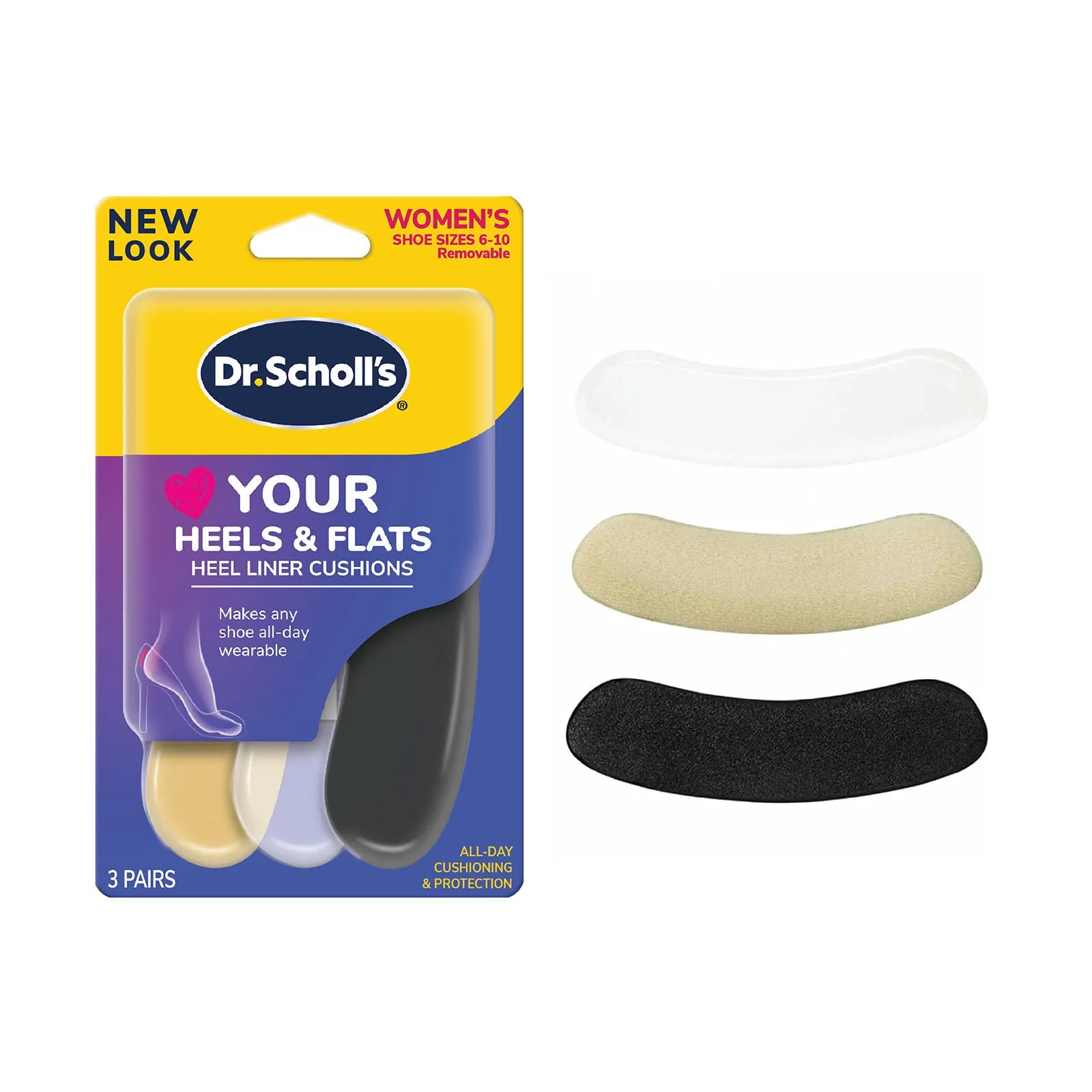 Dr.Scholl Love Your FLATS Heel Liner Cushions