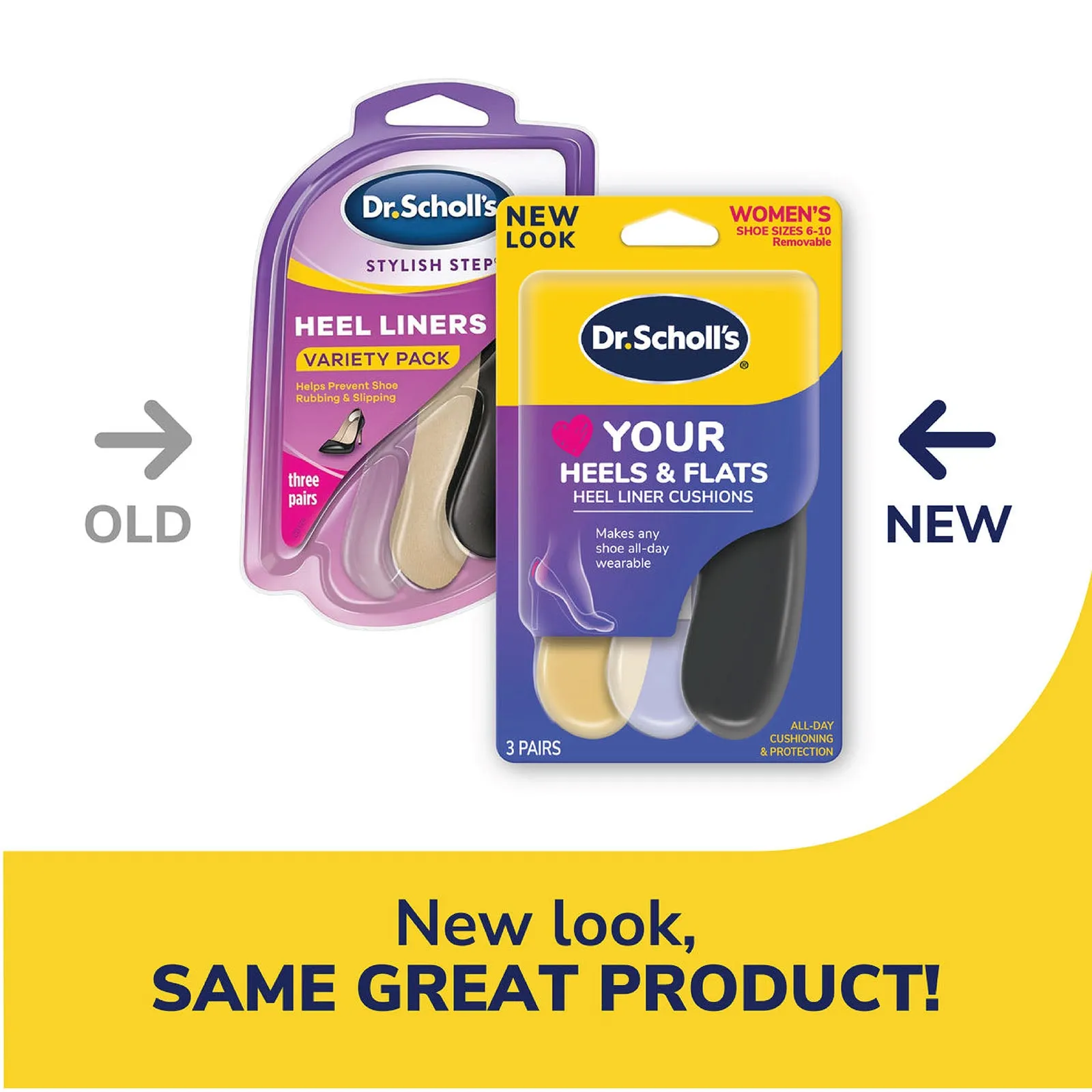 Dr.Scholl Love Your FLATS Heel Liner Cushions