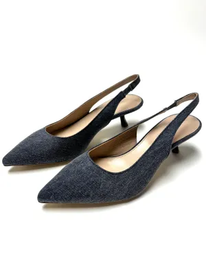 Esme Sling Back | Navy Denim