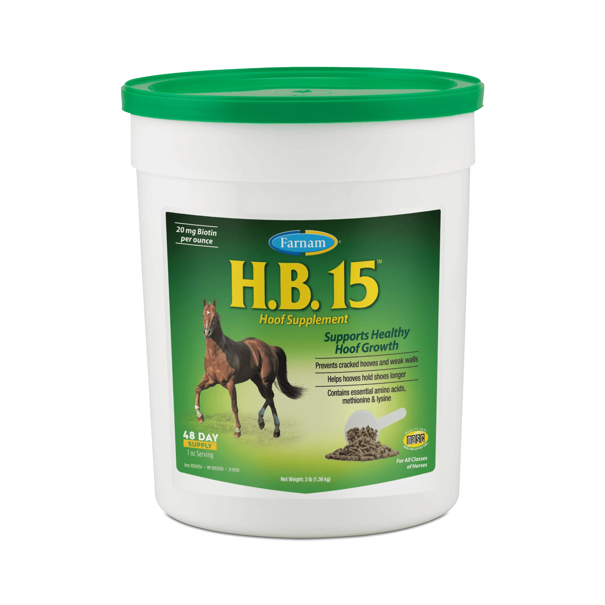 Farnam H.B. 15 Hoof Supplement 3 lb