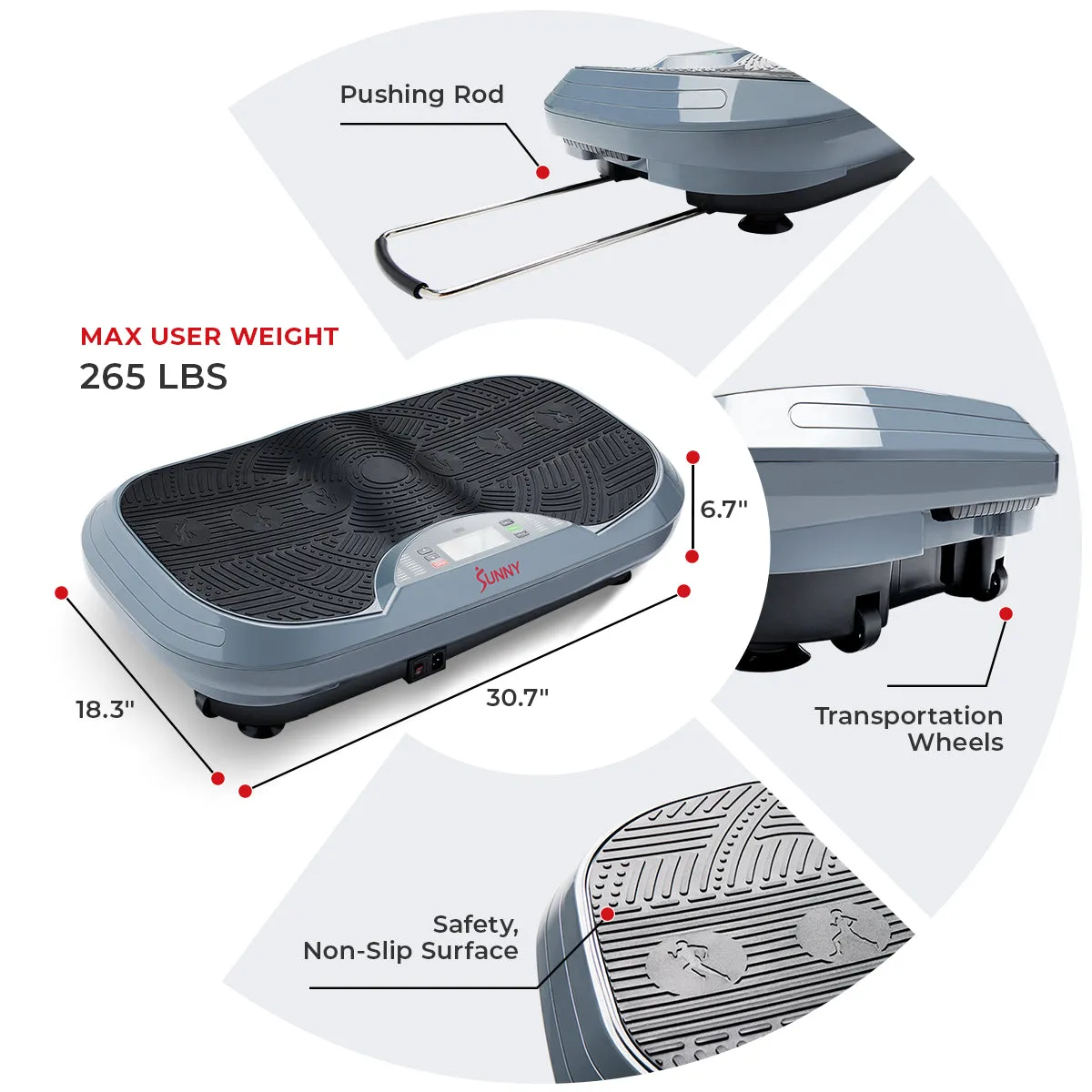 Fitboard 3D Vibration Platform With Resistance Band